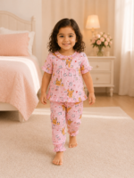 Girls Short Sleeve+Long pants 2-3Y (7A)