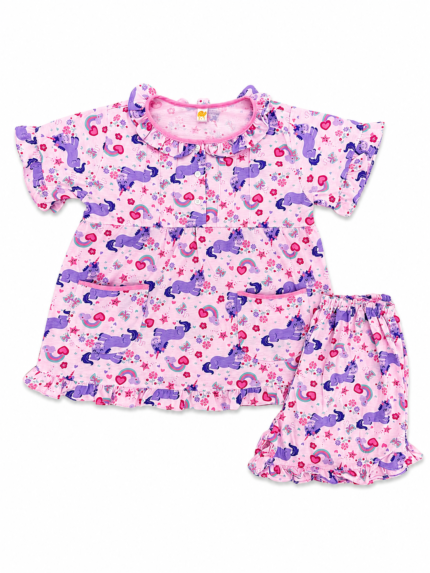 Girls Short Sleeve+Short pants 7-9Y (9A) | MUZELLE