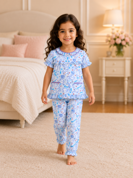 Girls Short Sleeve+Long pants 3-4Y (3A) | MUZELLE