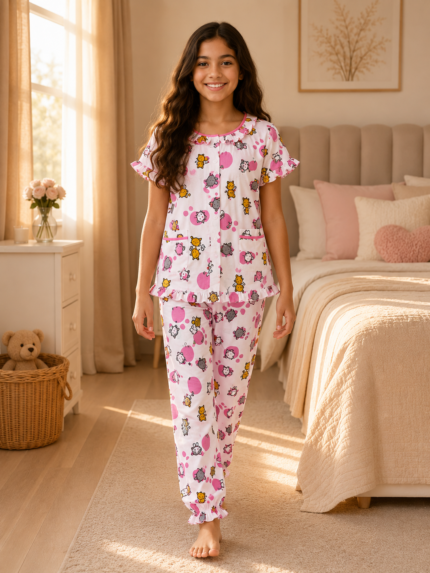 Girls Short Sleeve+Long pants 10-12Y (13A) | MUZELLE