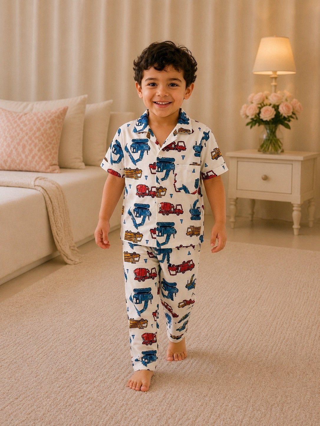04e139a5-c339-4d0a-8f51-8d74e014af15 Boys Short sleeve+Long pants 3-4Y (12A) - Image 1