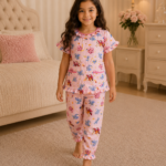 Girls Short Sleeve+Long pants 4-6Y (7A)