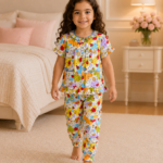 Girls Short Sleeve+Long pants 3-4Y (2A)