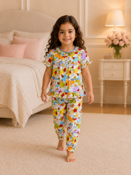 Girls Short Sleeve+Long pants 3-4Y (2A) | MUZELLE