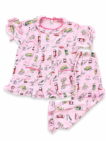 Girls Short Sleeve+Long pants 3-4Y (29A) - Image 2