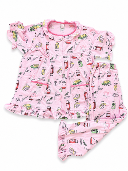 Girls Short Sleeve+Long pants 3-4Y (29A) | MUZELLE