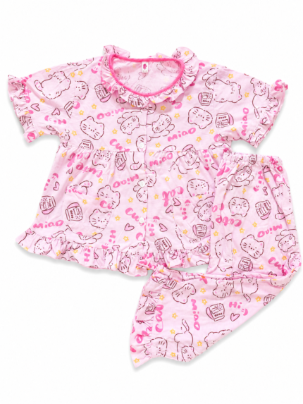 Girls Short Sleeve+Long pants 2-3Y (25A) | MUZELLE