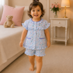Girls Short Sleeve+Short pants 1-2Y (9A)