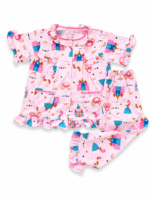 Girls Short Sleeve+Long pants 3-4Y (25A) - Image 2