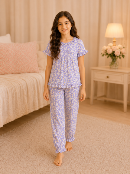 Girls Short Sleeve+Long pants 10-12Y (19A) | MUZELLE