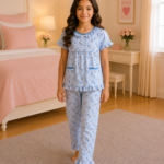 Girls Short Sleeve+Long pants 7-9Y (21A)