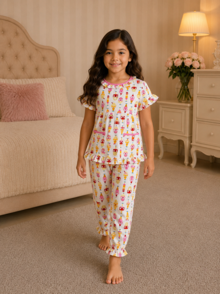 Girls Short Sleeve+Long pants 4-6Y (11A) | MUZELLE
