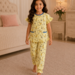 Girls Short Sleeve+Long pants 4-6Y (15A)