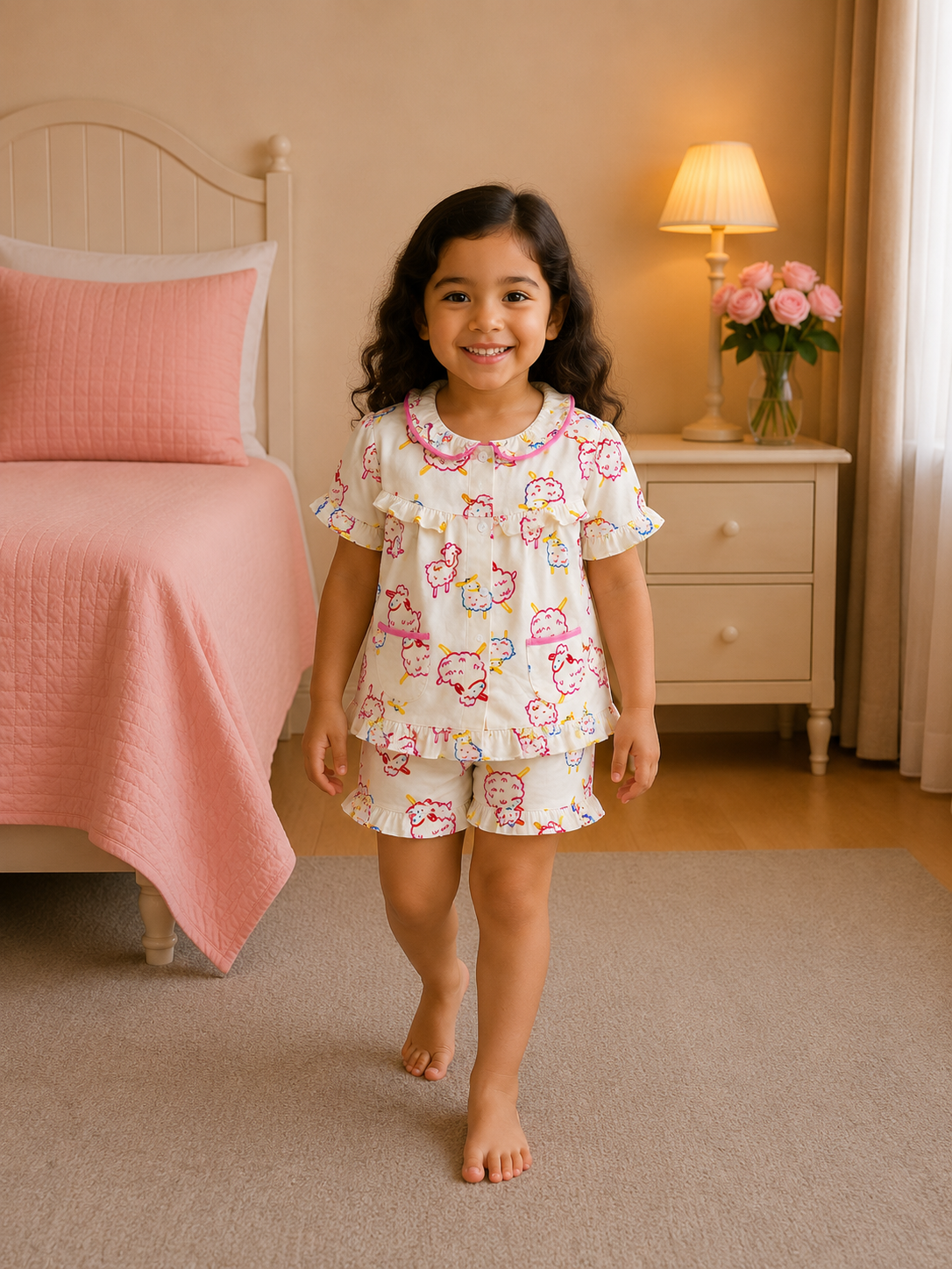 17a88188-e27b-4276-8263-c4a3029e5700 Girls Short Sleeve+Short pants 2-3Y (6A) - الصورة 1