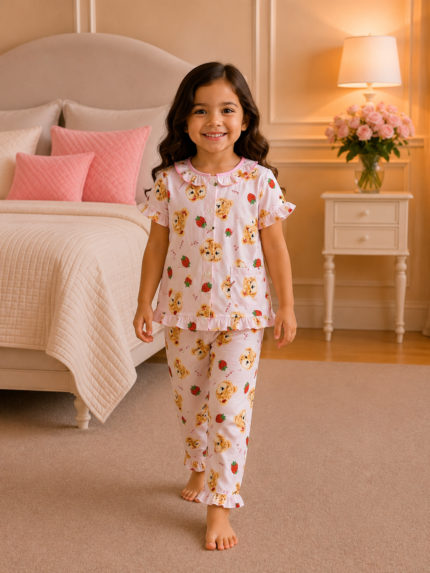 Girls Short Sleeve+Long pants 3-4Y (32A) | MUZELLE