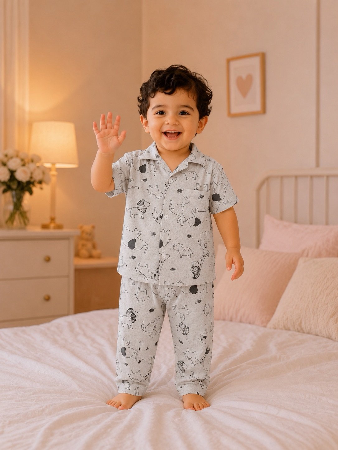 1b04600a-e90f-4481-9982-6a88839c8e94 Boys Short sleeve+Long pants 2-3Y (11A) - الصورة 1