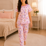 Girls Short Sleeve+Long pants 10-12Y (4A)