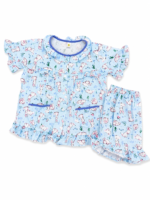 ⁦Girls Short Sleeve+Short pants 1-2Y (9A)⁩ - الصورة ⁦2⁩