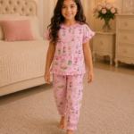 Girls Short Sleeve+Long pants 4-6Y (23A)