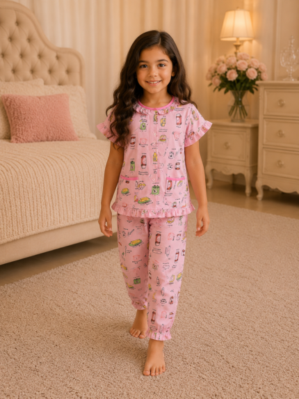 Girls Short Sleeve+Long pants 4-6Y (23A) | MUZELLE