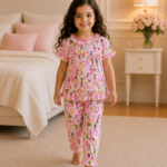 Girls Short Sleeve+Long pants 3-4Y (26A)