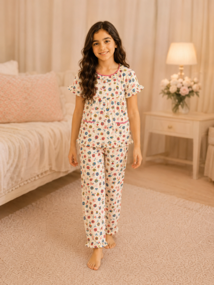 Girls Short Sleeve+Long pants 10-12Y (17A) | MUZELLE