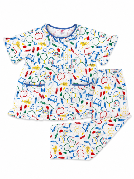 Girls Short Sleeve+Long pants 7-9Y (27A) | MUZELLE