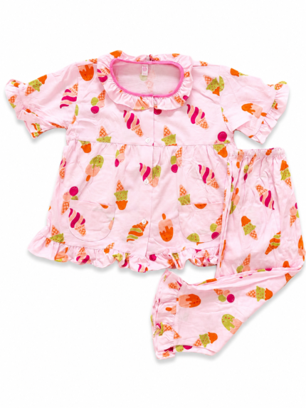 Girls Short Sleeve+Long pants 3-4Y (31A) | MUZELLE
