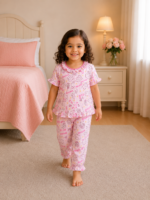 Girls Short Sleeve+Long pants 2-3Y (25A)
