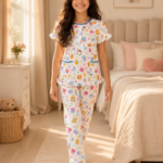 Girls Short Sleeve+Long pants 10-12Y (6A)