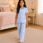 Girls Short Sleeve+Long pants 7-9Y (31A)