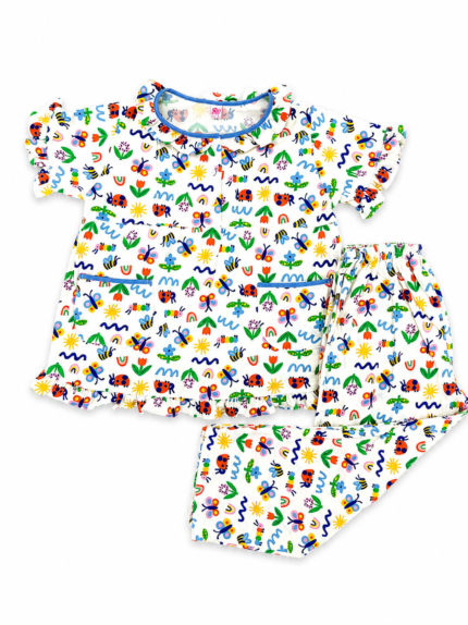Girls Short Sleeve+Long pants 7-9Y (28A) | MUZELLE