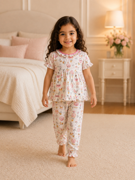 Girls Short Sleeve+Long pants 3-4Y (7A) | MUZELLE
