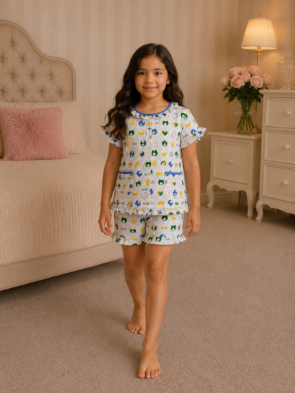 Girls Short Sleeve+Short pants 4-6Y (2A) | MUZELLE
