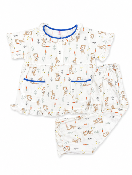 Girls Short Sleeve+Long pants 4-6Y (41A) | MUZELLE