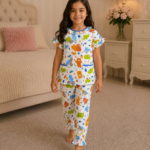 Girls Short Sleeve+Long pants 4-6Y (44A)