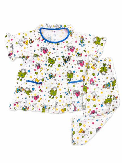 Girls Short Sleeve+Long pants 1-2Y (18A) | MUZELLE