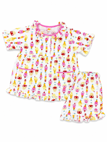 Girls Short Sleeve+Short pants 7-9Y (5A) | MUZELLE