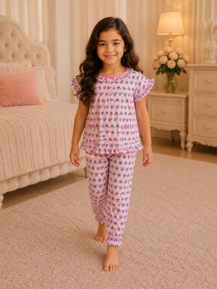 Girls Short Sleeve+Long pants 4-6Y (27A) | MUZELLE