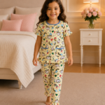 Girls Short Sleeve+Long pants 3-4Y (18A)