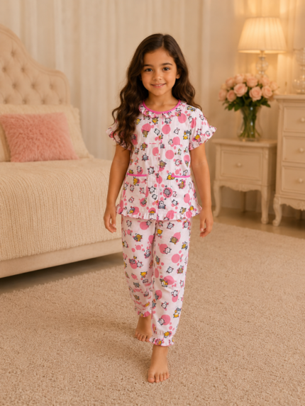 Girls Short Sleeve+Long pants 4-6Y (32A) | MUZELLE