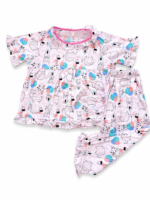 Girls Short Sleeve+Long pants 3-4Y (1A) - Image 2