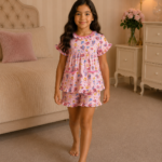 Girls Short Sleeve+Short pants 4-6Y (17A)