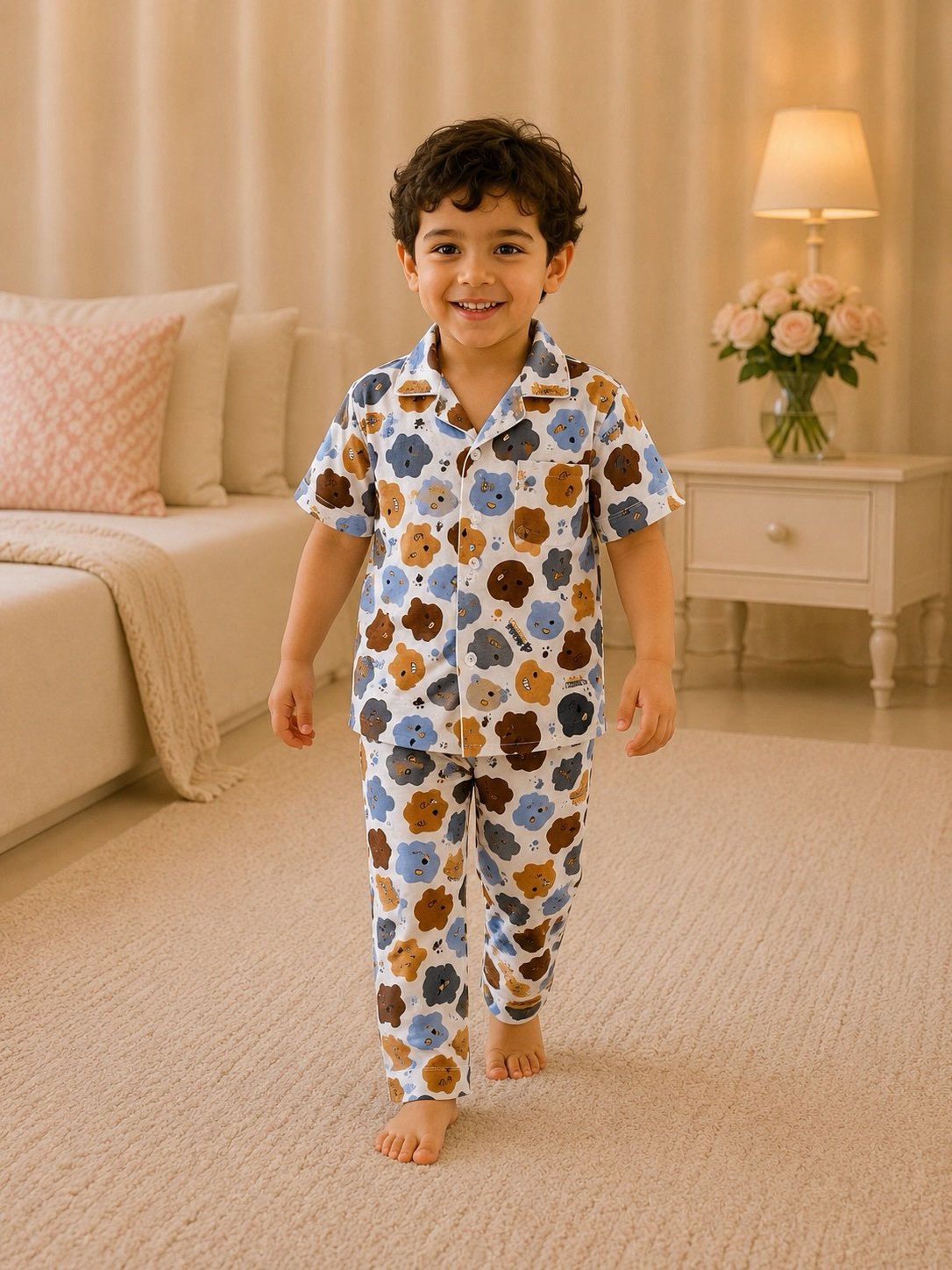 3827d4d3-b163-4d99-9114-e5c8af7bd733 Boys Short sleeve+Long pants 3-4Y (9A) - Image 1
