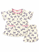 ⁦Girls Short Sleeve+Short pants 7-9Y (1A)⁩ - الصورة ⁦2⁩