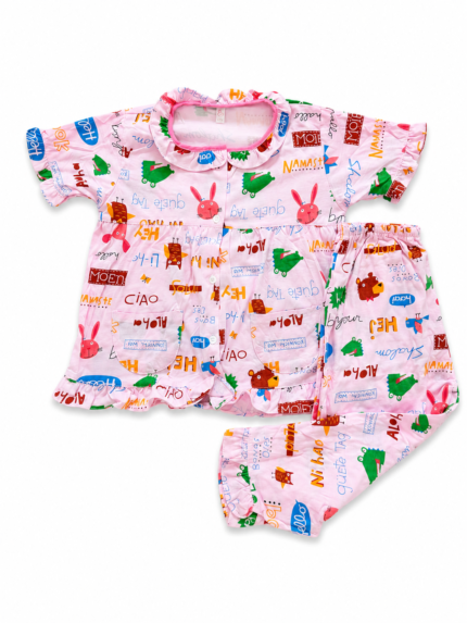 Girls Short Sleeve+Long pants 3-4Y (36A) | MUZELLE