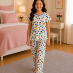 Girls Short Sleeve+Long pants 7-9Y (28A)