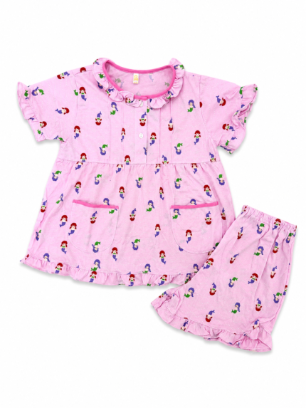 Girls Short Sleeve+Short pants 4-6Y (1A) | MUZELLE