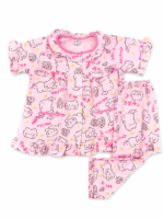 ⁦Girls Short Sleeve+Long pants 1-2Y (16A)⁩ - الصورة ⁦2⁩