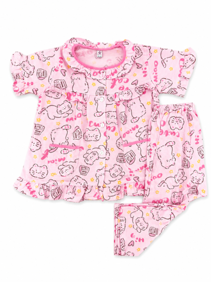 Girls Short Sleeve+Long pants 1-2Y (16A) | MUZELLE